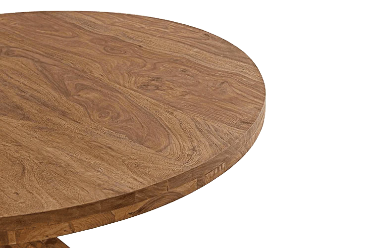 Rjart Solid Wood Capital Round Dining Set