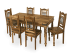 Rjart Solid Wood Jali Dining Set 6 Seater