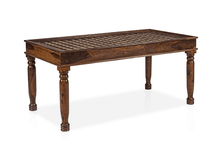 Rjart Solid Wood Brass Dining Set D