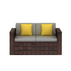 Rjart Oslo Sheesham 2 Seater Sofa With Side Pockets - 3 Years Warranty