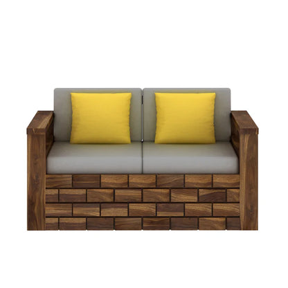 Rjart Italian Sheesham Two Seater Sofa - 3 Years Warranty