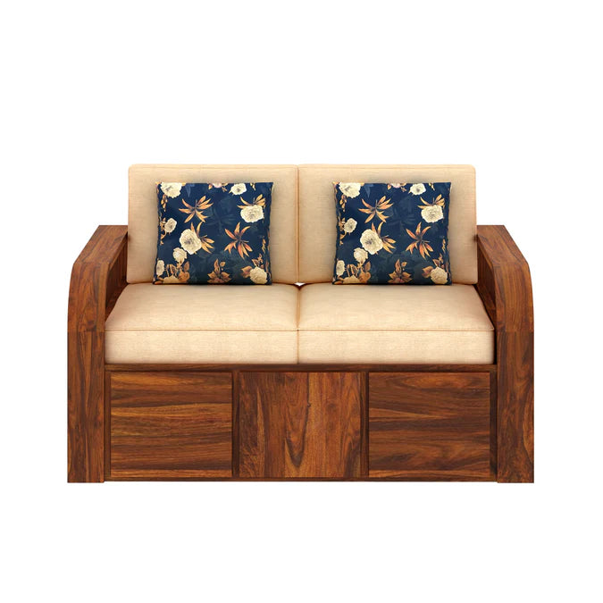 Rjart Scott Sheesham Two Seater Sofa - 3 Years Warranty