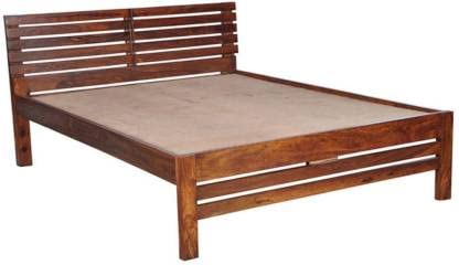 Wooden Bed Without Storage | Wooden Double Bed Cot Bed for Bedroom Furniture | Palang Double Bed for Hotels | Solid Sheesham Wood