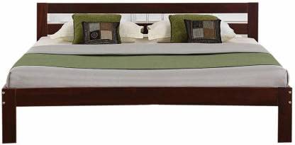 Wooden King Size Bed Without Storage | Wooden Double Bed Cot Bed for Bedroom Furniture | Palang Double Bed for Hotels | Solid Sheesham Wood