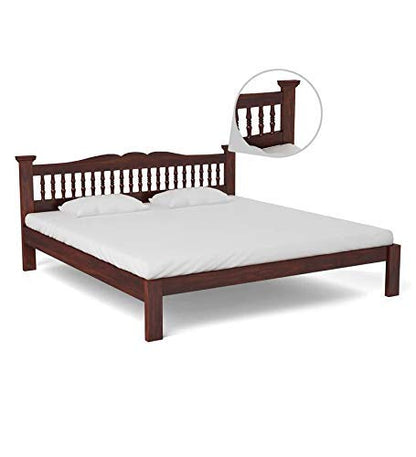 Wood Bed Without Storage | Wood Double Bed Cot Bed For Bedroom Furniture | Sheesham