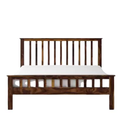 Wooden Bed Without Storage | Wooden Double Bed Cot Bed for Bedroom Furniture | Palang Double Bed for Hotels | Solid Sheesham Wood