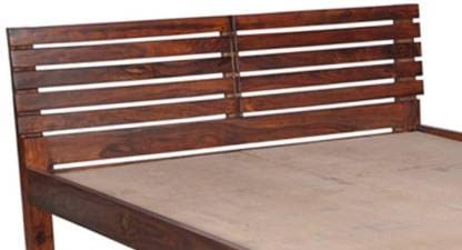 Wooden Bed Without Storage | Wooden Double Bed Cot Bed for Bedroom Furniture | Palang Double Bed for Hotels | Solid Sheesham Wood