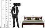 Wooden King Size Bed Without Storage | Wooden Double Bed Cot Bed for Bedroom Furniture | Palang Double Bed for Hotels | Solid Sheesham Wood