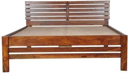 Wood Bed Without Storage | Wood Double Bed Cot Bed For Bedroom Furniture | Sheesham