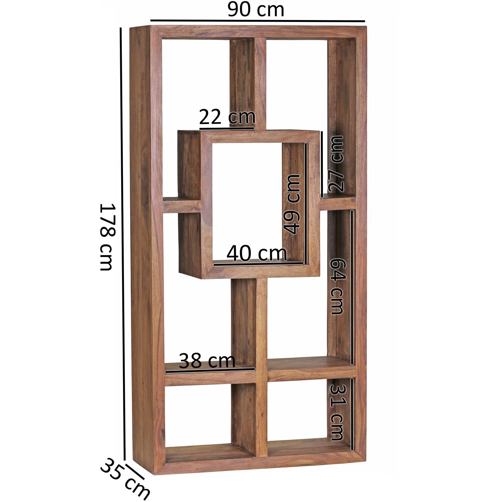Rjart Solid Wood Multi-Unit Bookcase