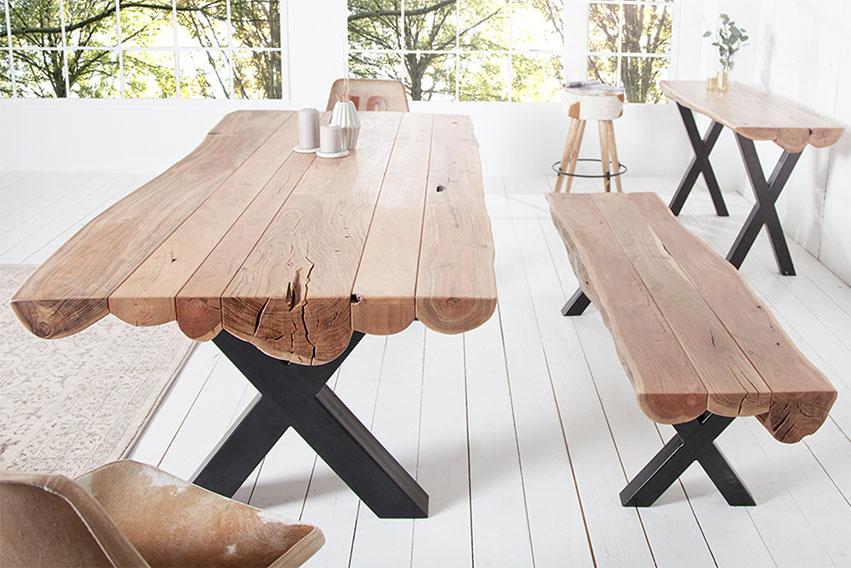 Rjart Solid Wood Indiana Thar Dining Set