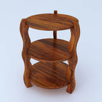 Zylin Solid Sheesham Wood Bedside Table - 3 Years Warranty