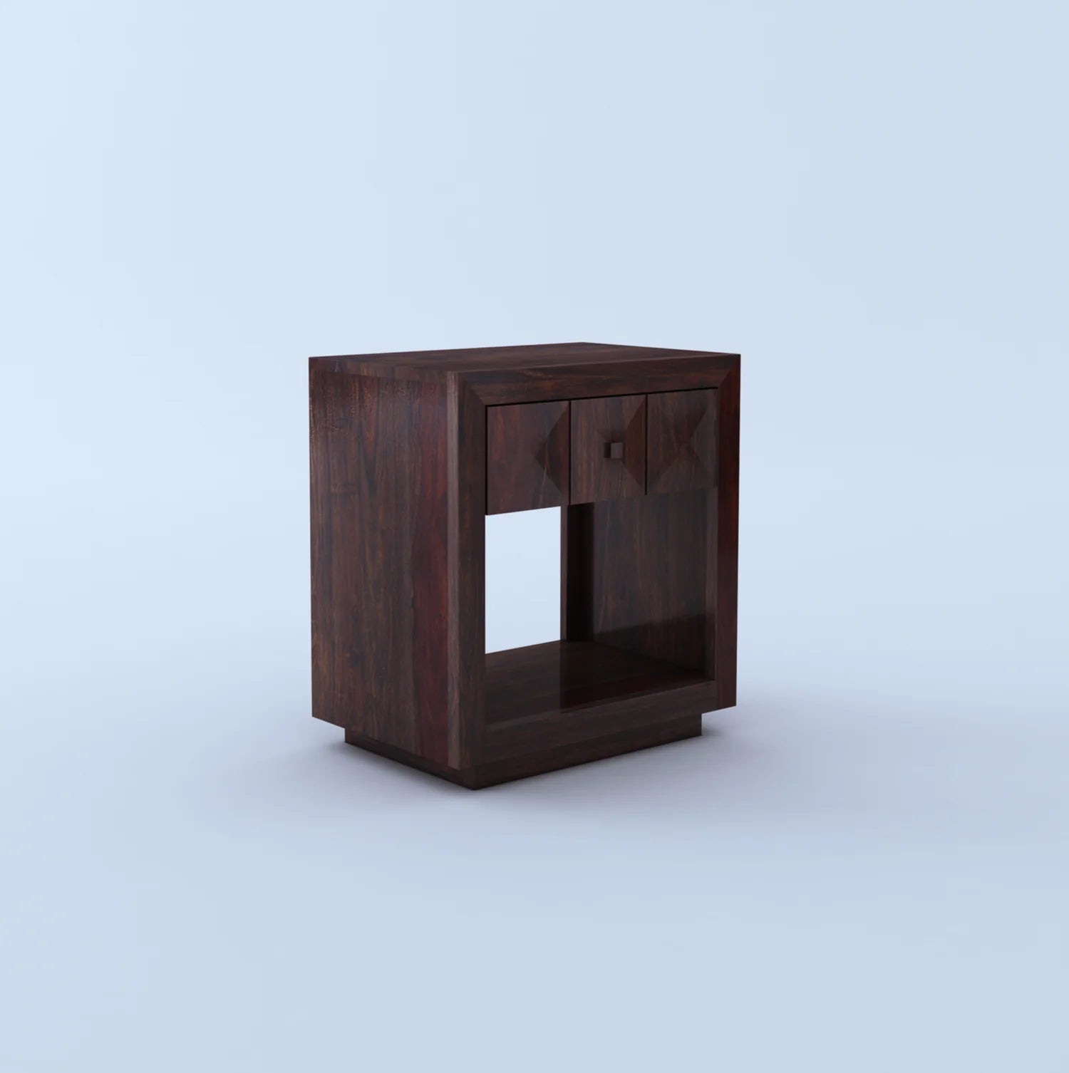 Treso Solid Sheesham Wood Bedside Table - 3 Year Warranty