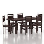 Verlina Solid Sheesham Wood 6 Seater Dining Table Set - 3 Years Warranty