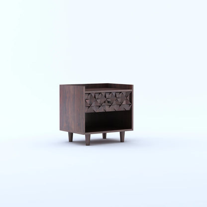 Tavon Sheesham Bedside One Drawer Storage - 3 Years Warranty