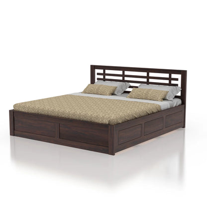Lyon Sheesham Bed With Box Storage - 3 Years Warranty