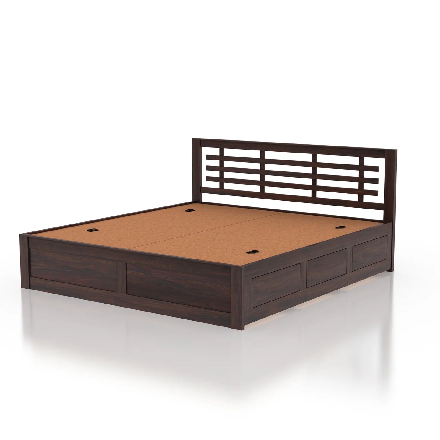 Lyon Sheesham Bed With Box Storage - 3 Years Warranty