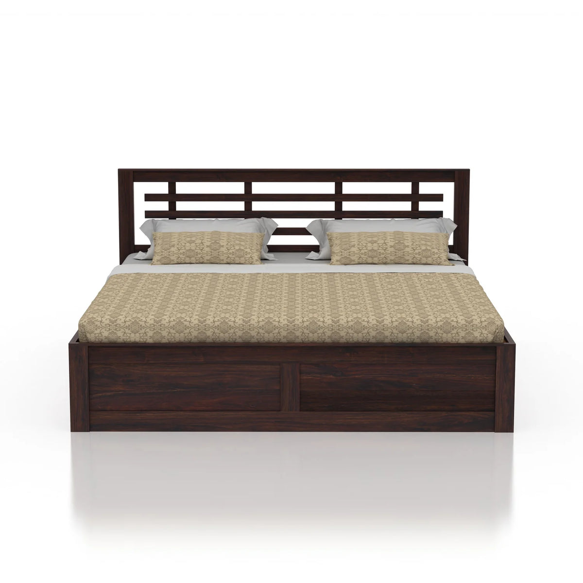 Lyon Sheesham Bed With Box Storage - 3 Years Warranty