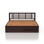 Lyon Solid Sheesham Wood Bed With Box Storage - 3 Years Warranty