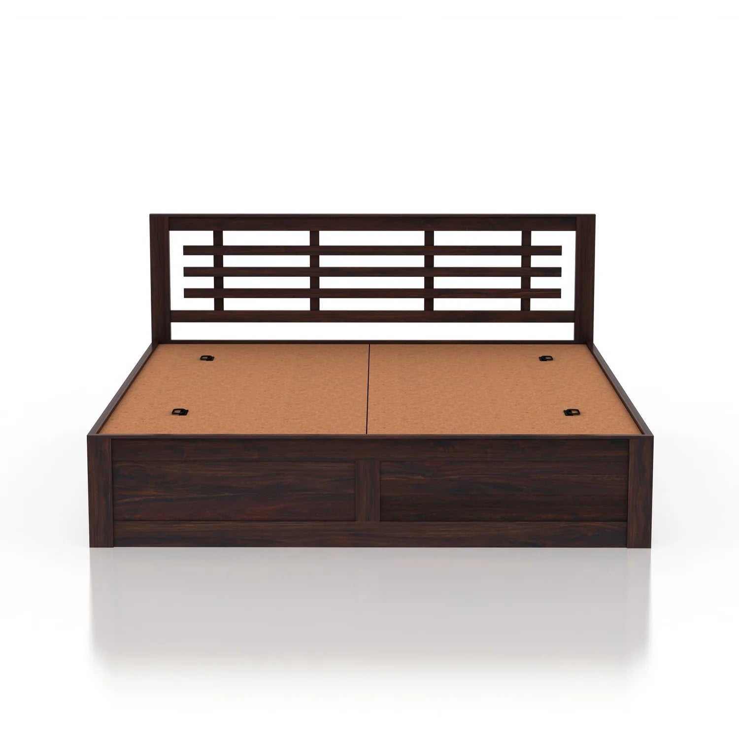 Lyon Solid Sheesham Wood Bed With Box Storage - 3 Years Warranty