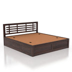Lyon Solid Sheesham Wood Bed With Box Storage - 3 Years Warranty