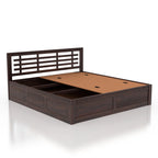 Lyon Solid Sheesham Wood Bed With Box Storage - 3 Years Warranty