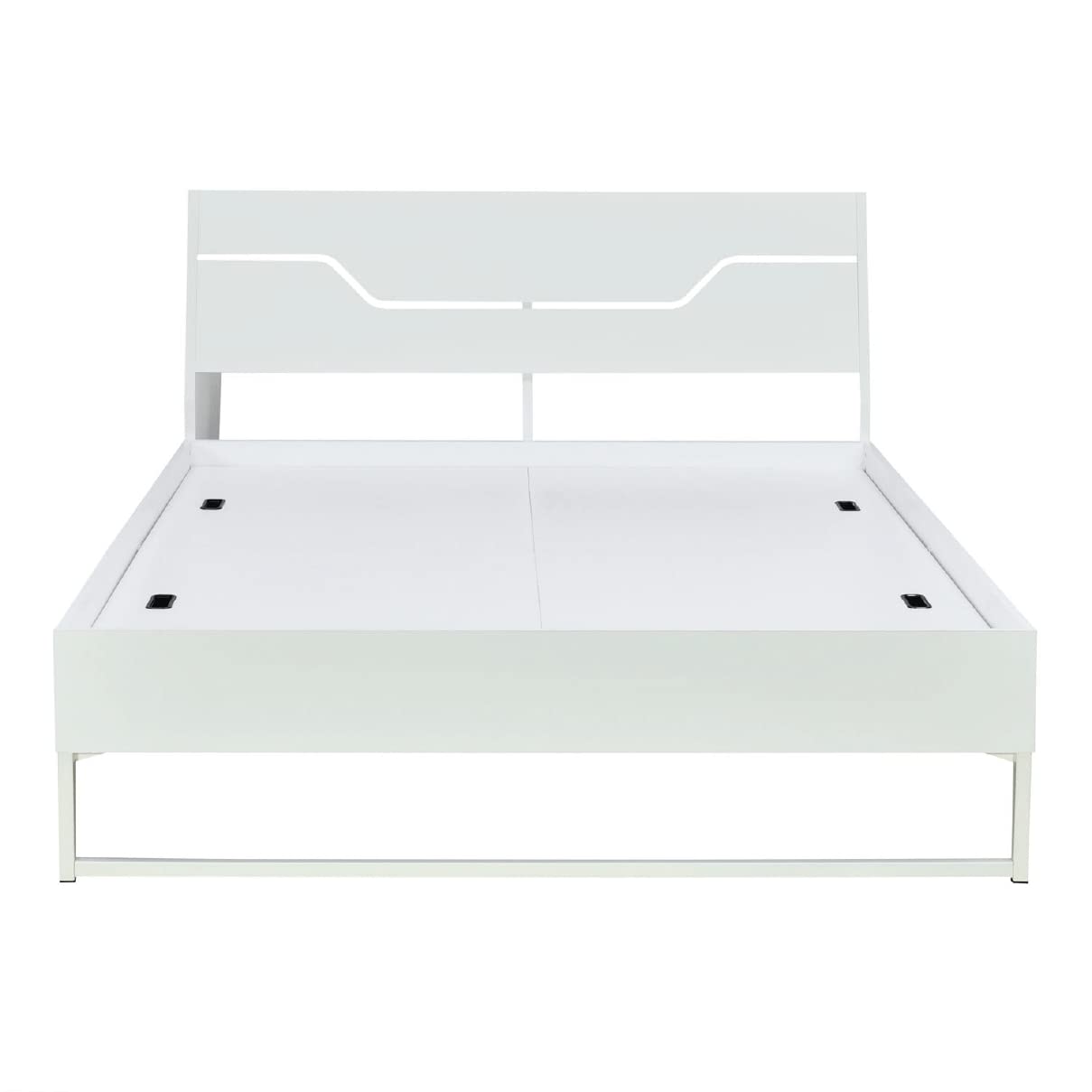 Rj Art Sleep Hybrid Wood And Metal Structure Grande Bed, Lightweight And Portable