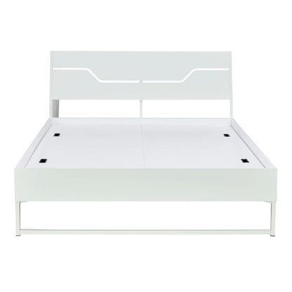 Rj Art Sleep Hybrid Wood And Metal Structure Grande Bed, Lightweight And Portable