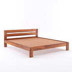 Wooden Bed Without Storage | Wooden Double Bed Cot Bed for Bedroom Furniture | Palang Double Bed for Hotels | Sheesham Wood