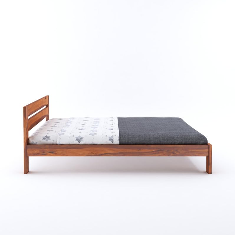 Wooden Bed Without Storage | Wooden Double Bed Cot Bed for Bedroom Furniture | Palang Double Bed for Hotels | Sheesham Wood