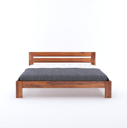 Wood Bed Without Storage | Wood Double Bed Cot Bed For Bedroom Furniture | Sheesham