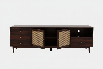 Rjart TV Stand for TV | Pre-Assembled TV Unit | Minimalist & Durable Entertainment Console