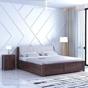 {"alt" => "Rivaro Solid Sheesham Wood Bed With Box Storage - 3 years Warranty"}
