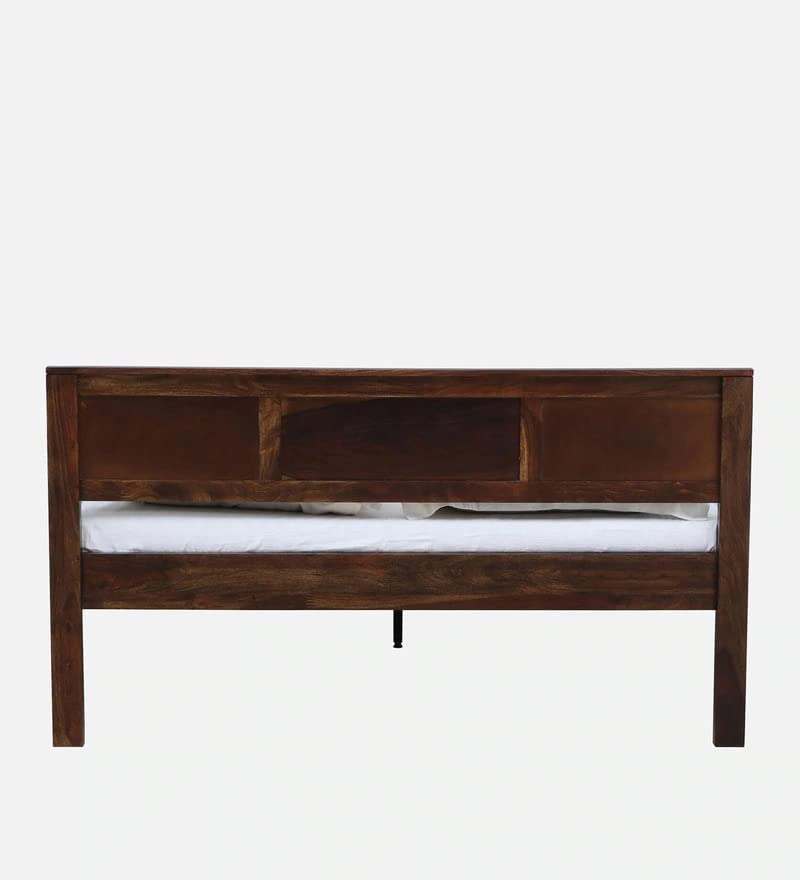 Wooden Bed Without Storage | Wooden Double Bed Cot Bed for Bedroom Furniture | Palang Double Bed for Hotels | Solid Sheesham Wood