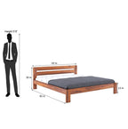 Wooden Bed Without Storage | Wooden Double Bed Cot Bed for Bedroom Furniture | Palang Double Bed for Hotels | Sheesham Wood