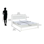 Nilkamal SLEEP Hybrid Wood and Metal Structure Grande Bed, Lightweight and Portable