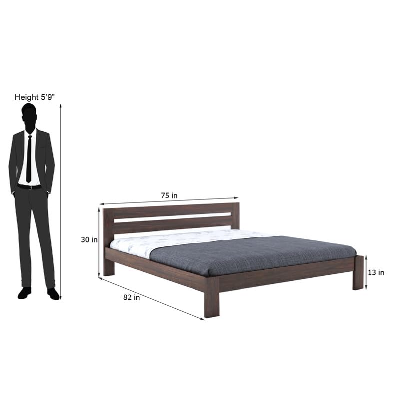 Wooden Bed Without Storage | Wooden Double Bed Cot Bed for Bedroom Furniture | Palang Double Bed for Hotels | Sheesham Wood
