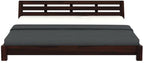 Solid Sheesham Wood Low Height Bed Without Storage | Wooden Double Bed | Low Floor/Lying/Rise/Level/Profile Cot Bed for Bedroom Furniture | Rosewood