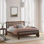 Wooden Bed Without Storage | Wooden Double Bed Cot Bed for Bedroom Furniture | Palang Double Bed for Hotels | Solid Sheesham Wood