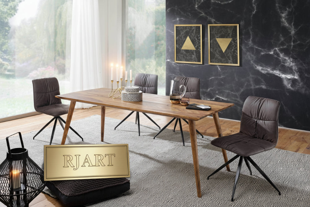Rjart Solid Wood Eva Dining Set