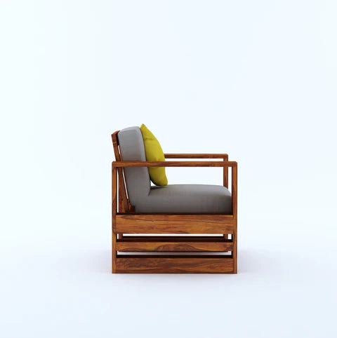 Rjart Lurid Sheesham Single Seater Sofa - 3 Years Warranty