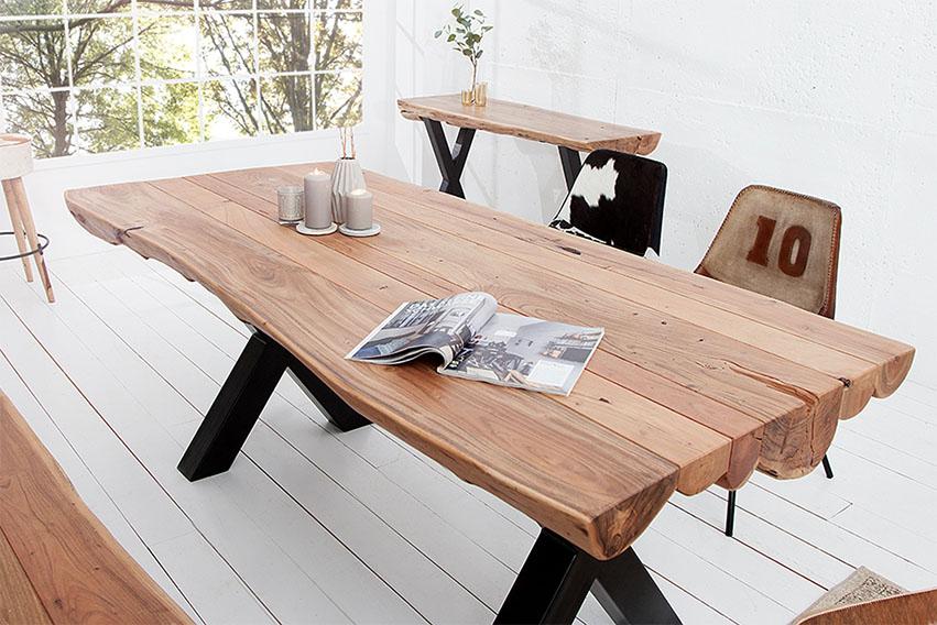 Rjart Solid Wood Indiana Thar Dining Set