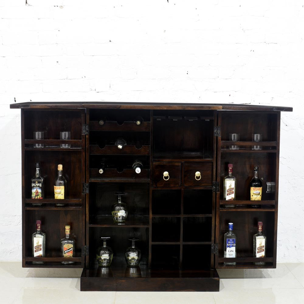 Rjart Wood Light Walnut Finish Bar