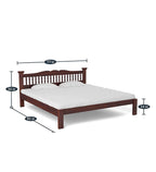 Wooden Bed Without Storage | Wooden Double Bed Cot Bed for Bedroom Furniture | Palang Double Bed for Hotels | Solid Sheesham Wood