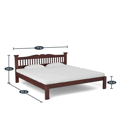 Wood Bed Without Storage | Wood Double Bed Cot Bed For Bedroom Furniture | Sheesham
