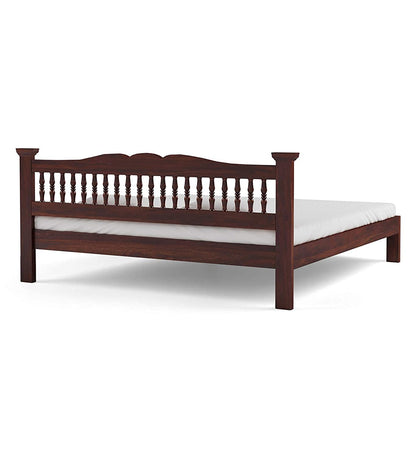 Wood Bed Without Storage | Wood Double Bed Cot Bed For Bedroom Furniture | Sheesham