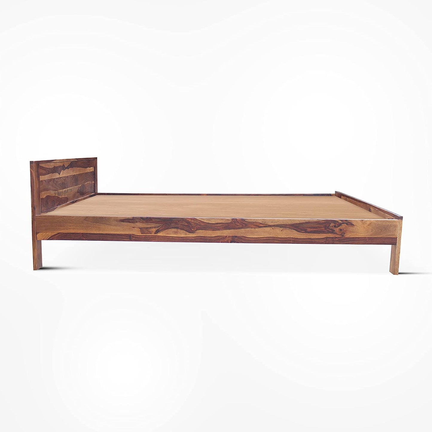 Wood Bed Without Storage | Wood Double Bed Cot Bed For Bedroom Furniture | Sheesham