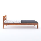 Wooden Single Bed Without Storage | Single Cot Wooden Palang | Space Saving Single Size Bed for Bedroom | Solid Sheesham Wood