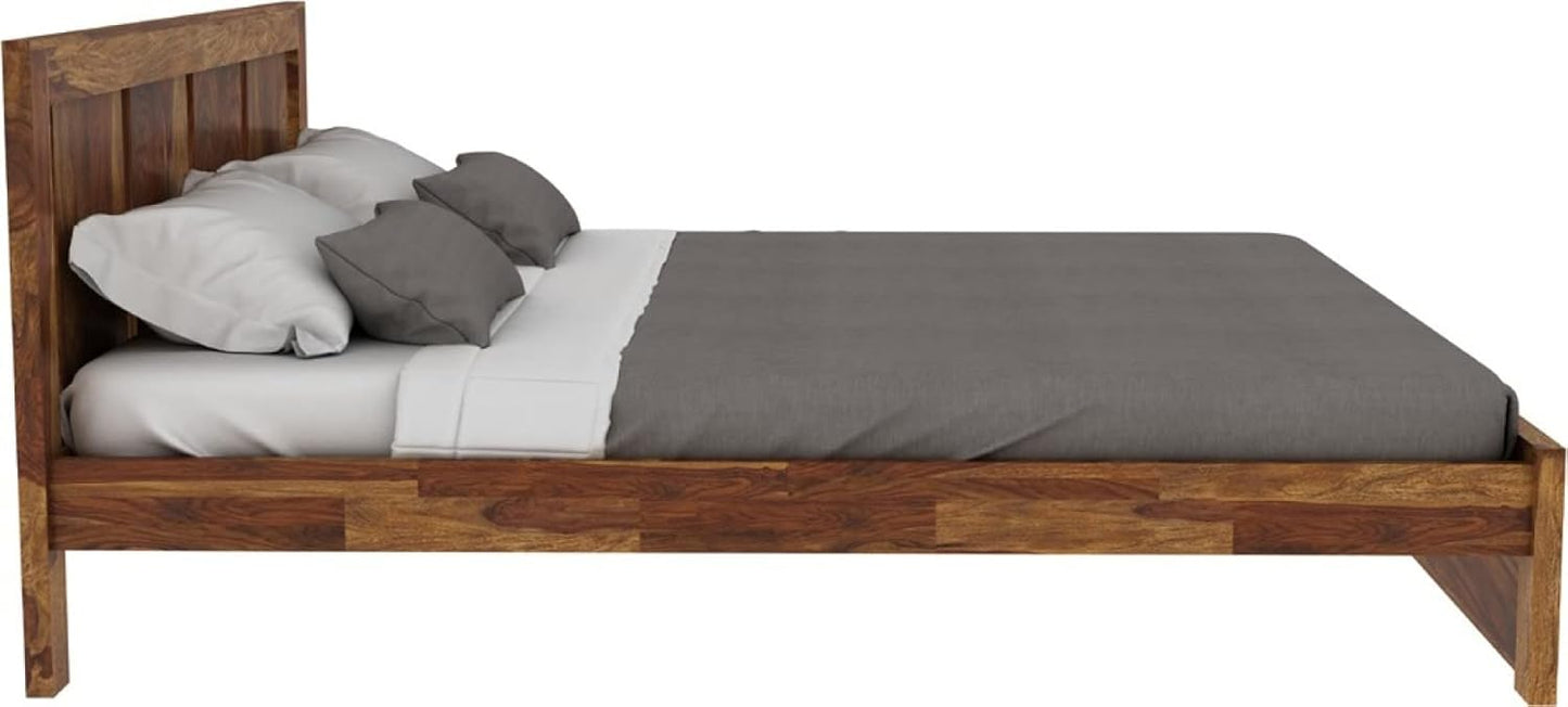 Wood Bed Without Storage | Wood Double Bed Cot Bed For Bedroom Furniture