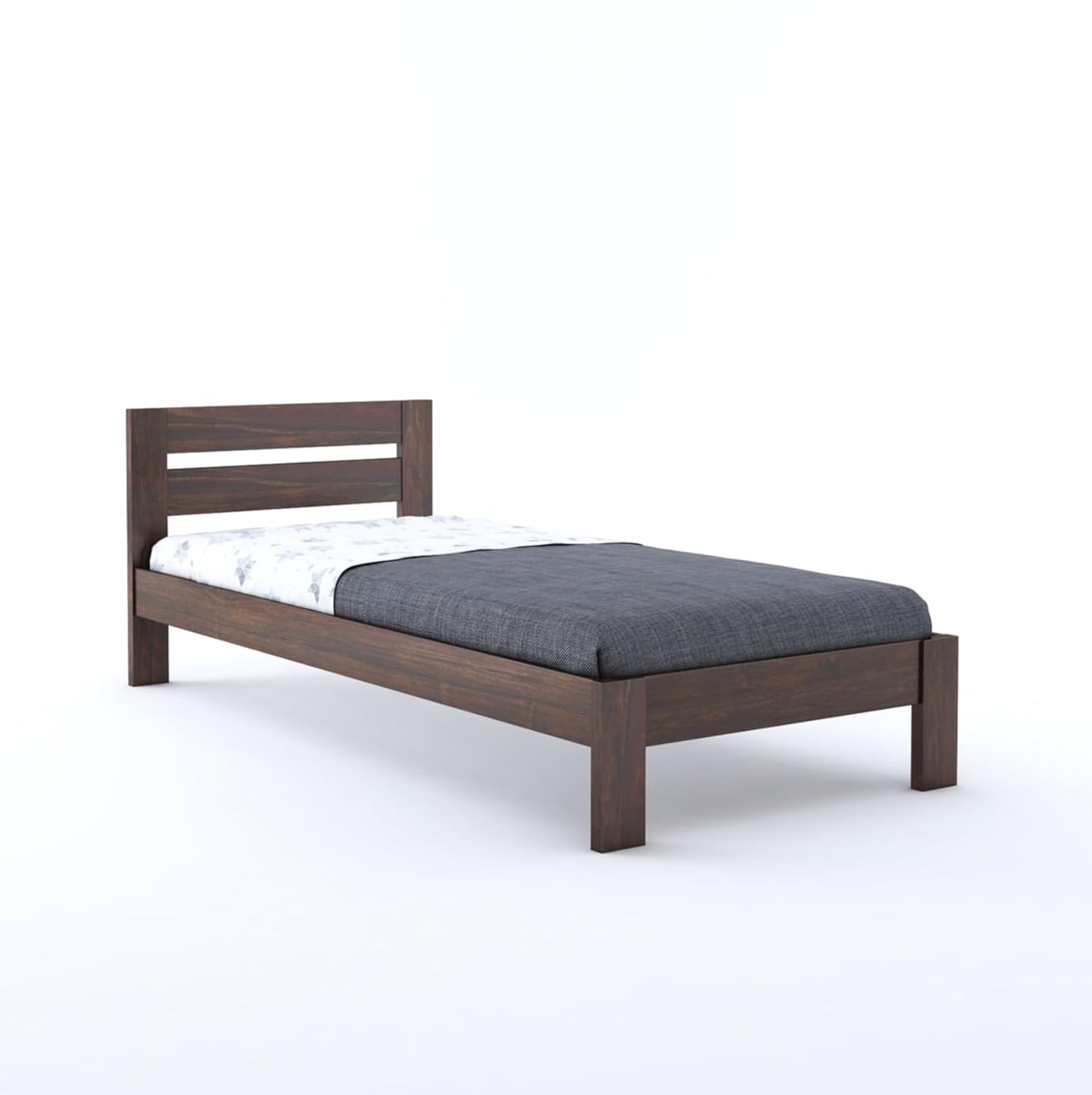 Wood Single Bed Without Storage | Single Cot Wood Palang | Sheesham